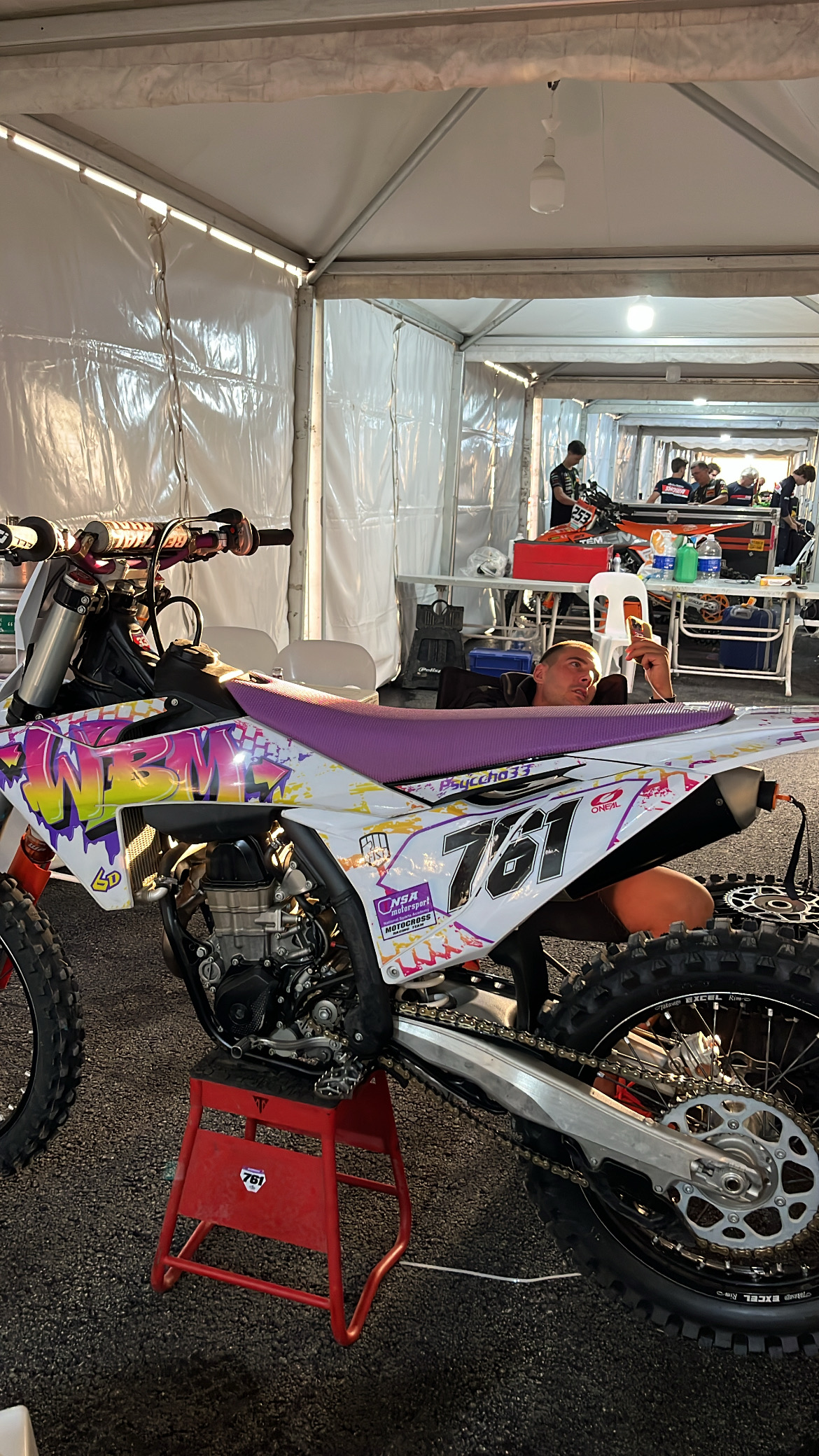 KTM 761 in the paddock at MXGP Türkiye 2025