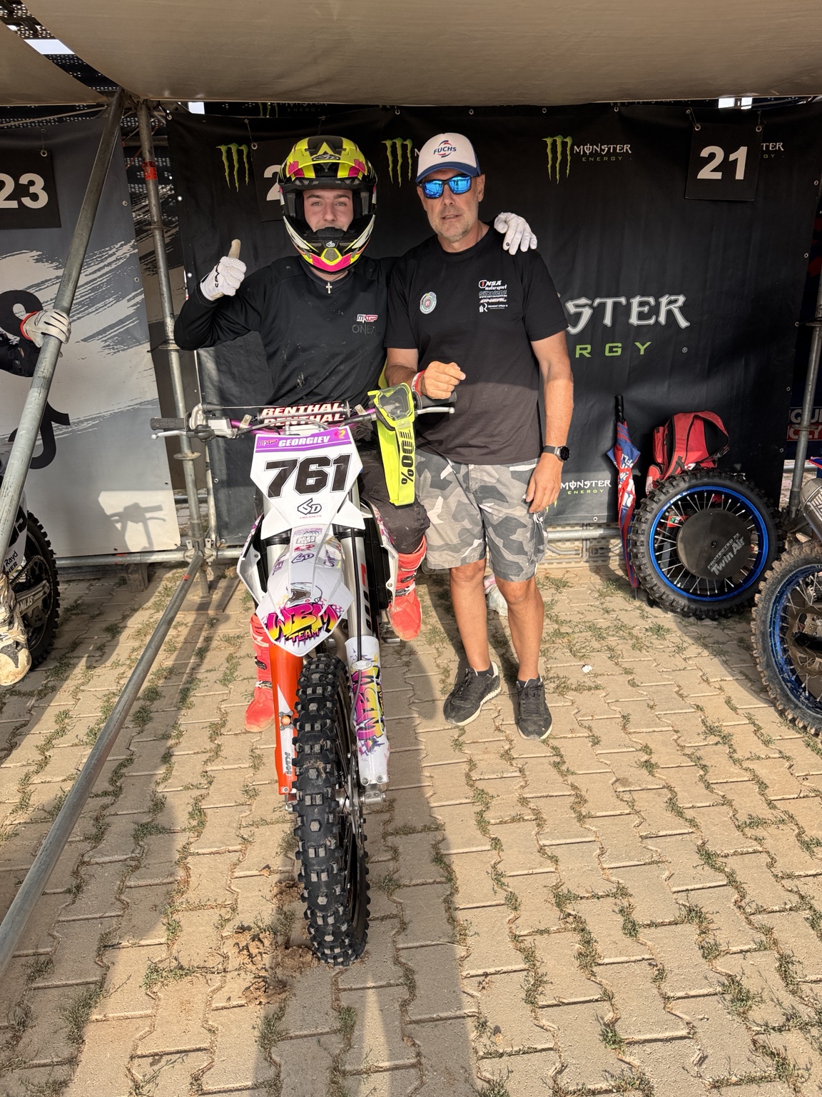 Julian Georgiev and team at MXGP Türkiye 2025